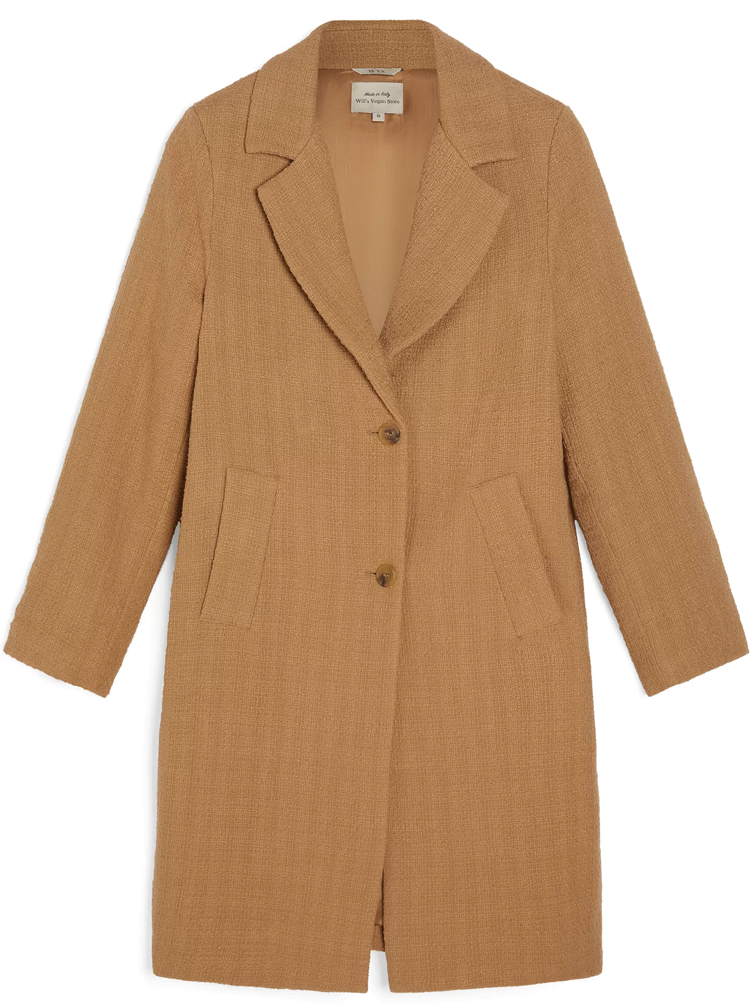 Structured Vegan Wool Coat