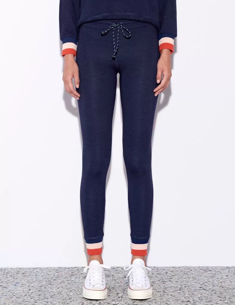 Sundry Skinny Stripe Trim Sweatpant