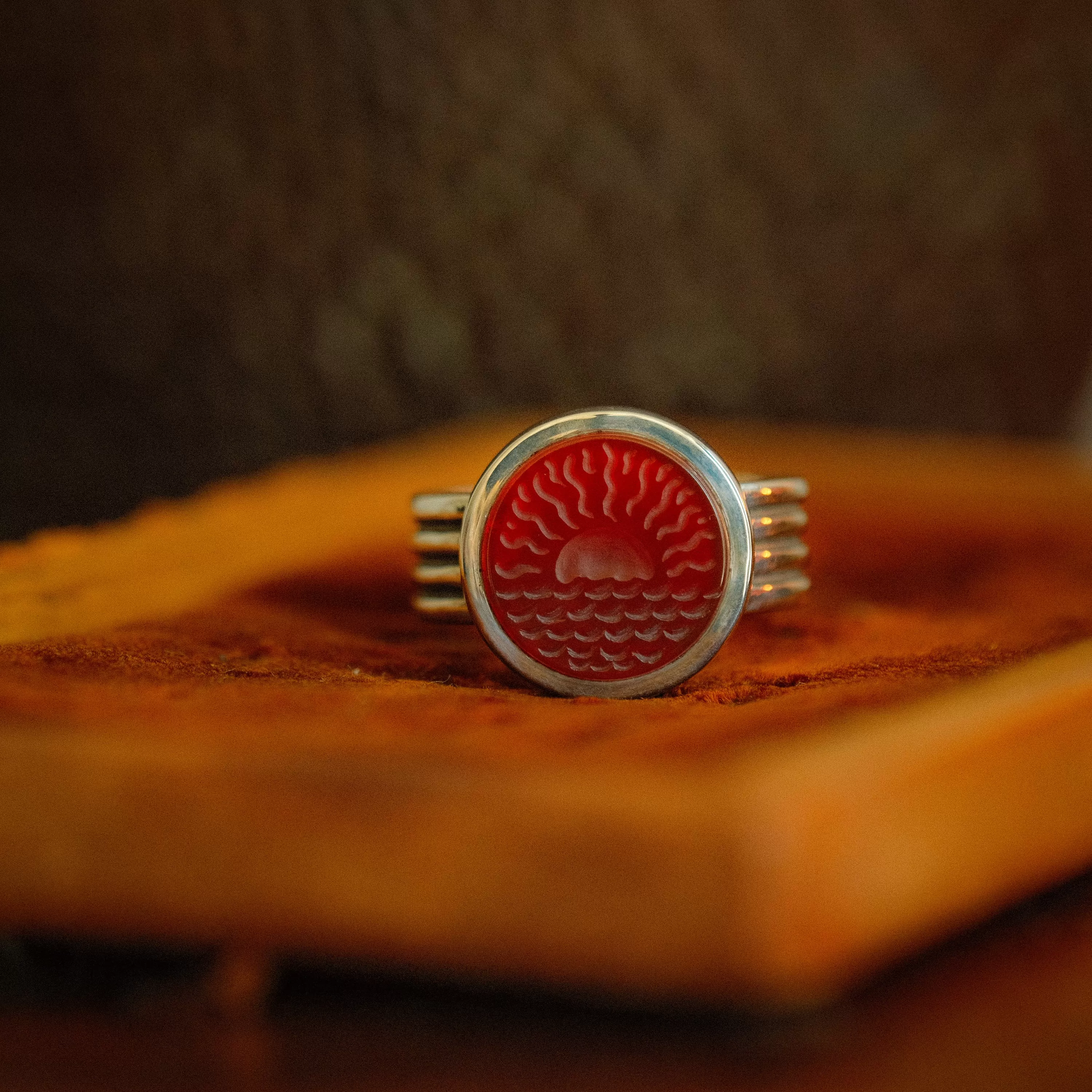 Sunrise Intaglio Ring - One of a Kind