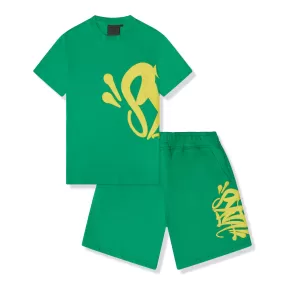 Syna World Team Syna Twinset Green T-Shirt & Shorts