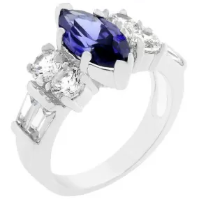 Tanzanite Purple Elegant Cocktail Ring