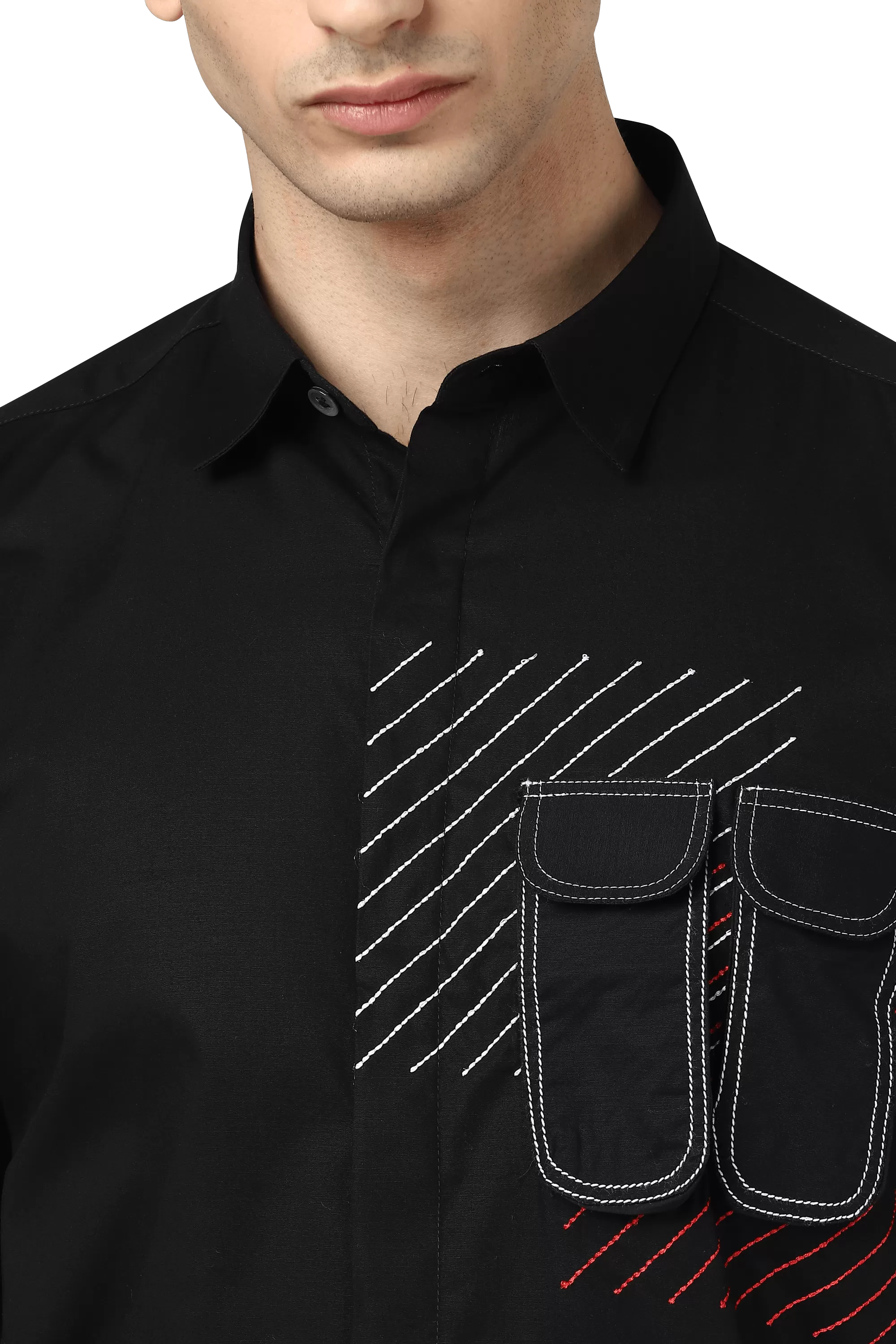 The Broken Signal Shirt With Utility Pocket