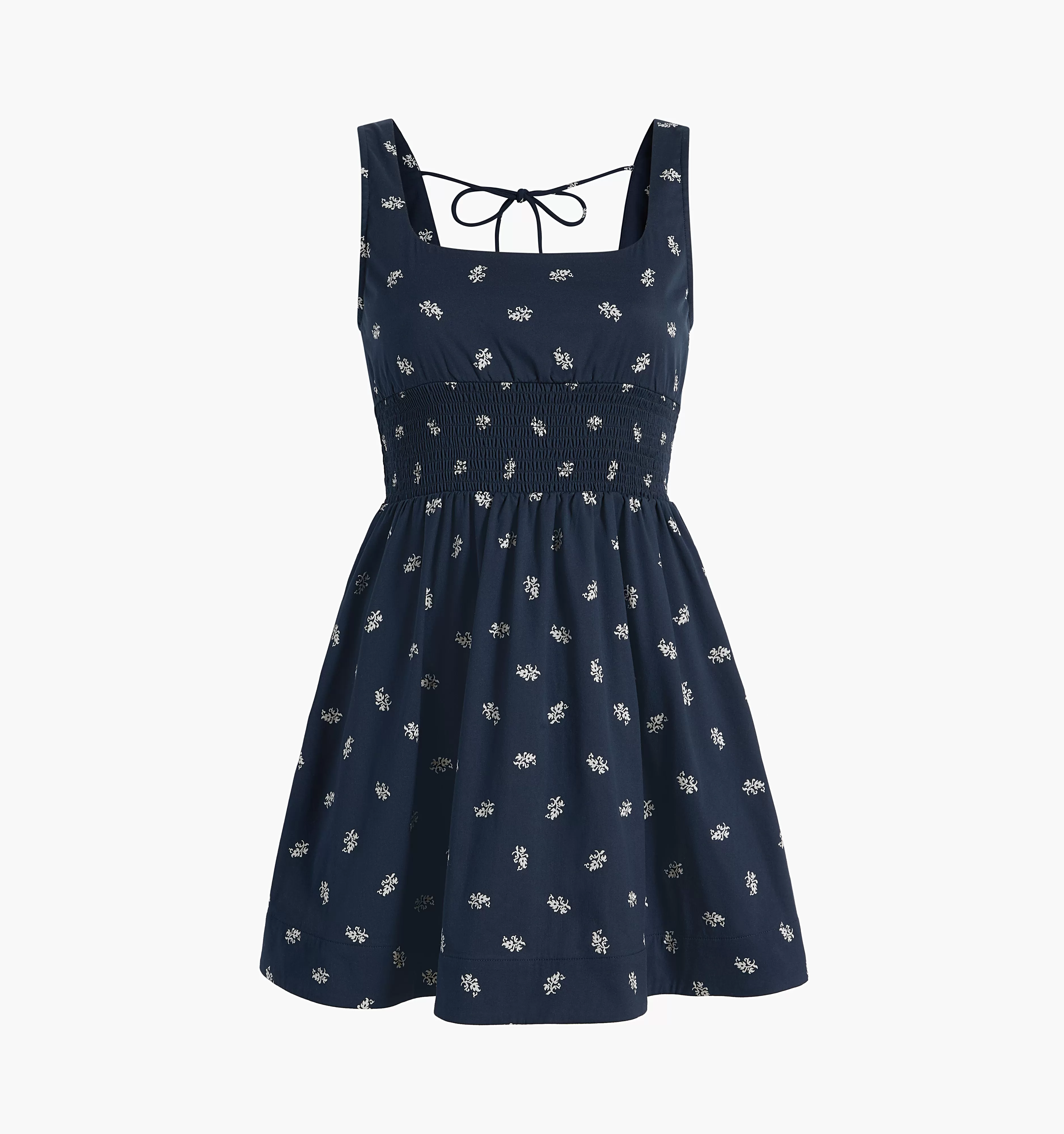 The Cher Dress - Navy Autumn Paisley