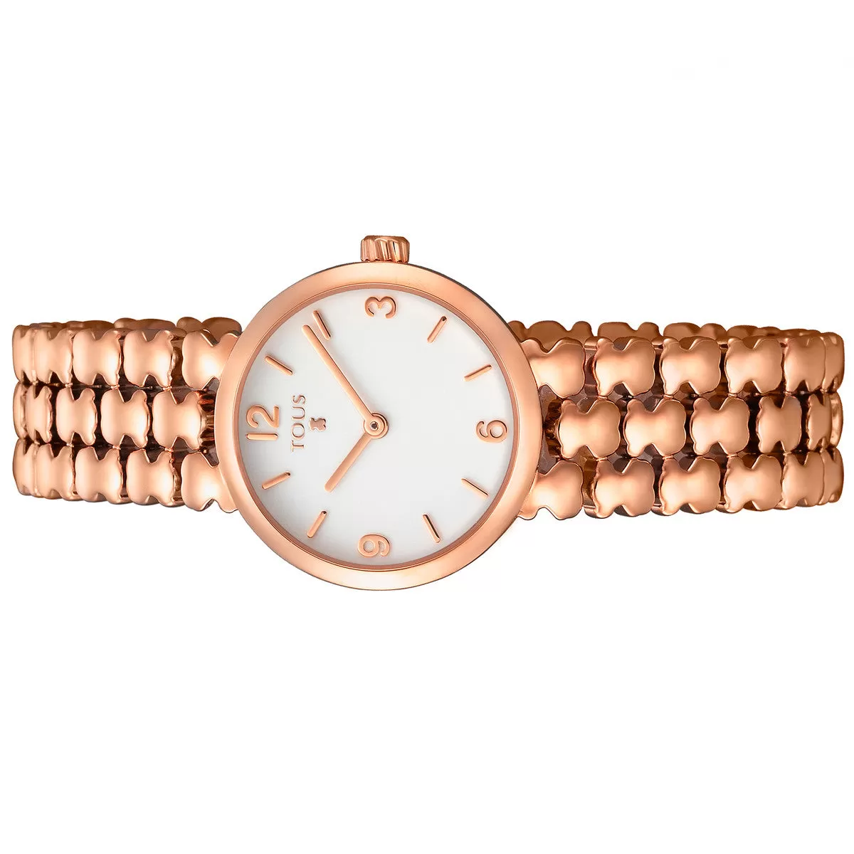 Tous Rose IP Steel Parade Watch 700350255