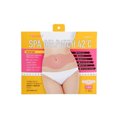 TTMARY Spa Gel patches 42℃ Slimming Fat Burn Diet Belly 5 pieces Sets