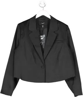 Vero Moda Black Curve Cropped Blazer UK 22