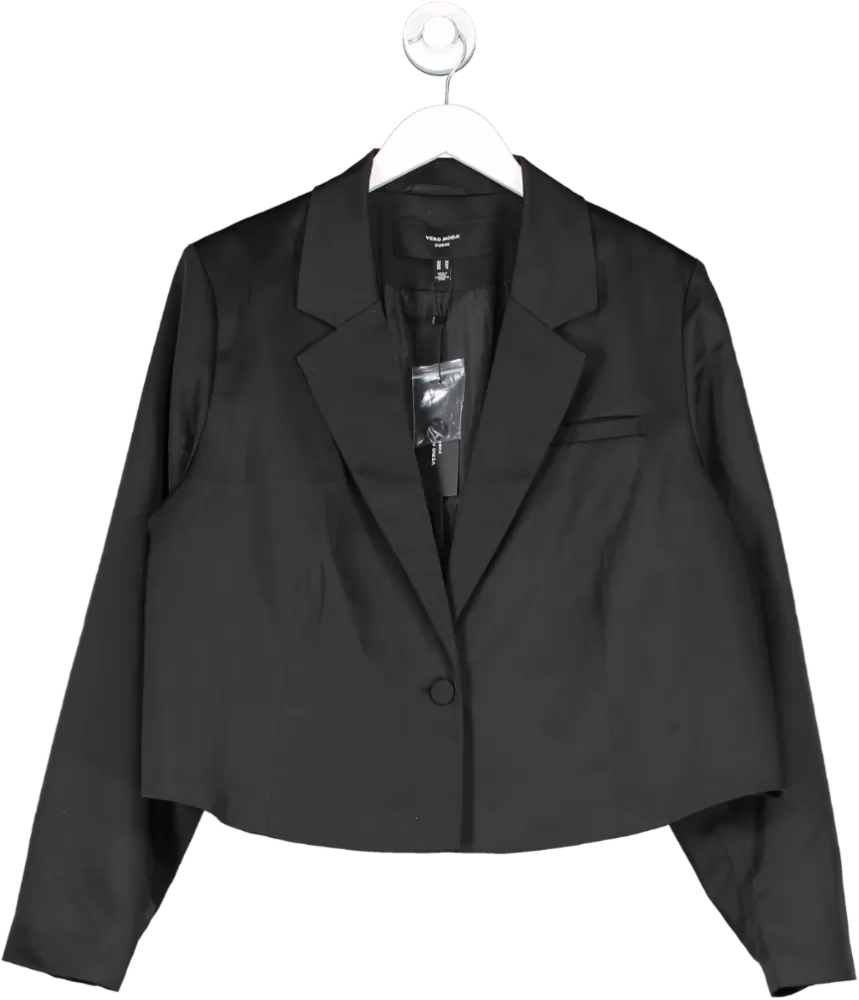 Vero Moda Black Curve Cropped Blazer UK 22