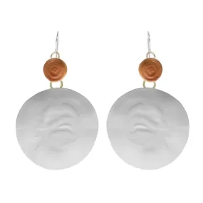 Whitney Designs Shimmering Harvest Moon Statement Earrings