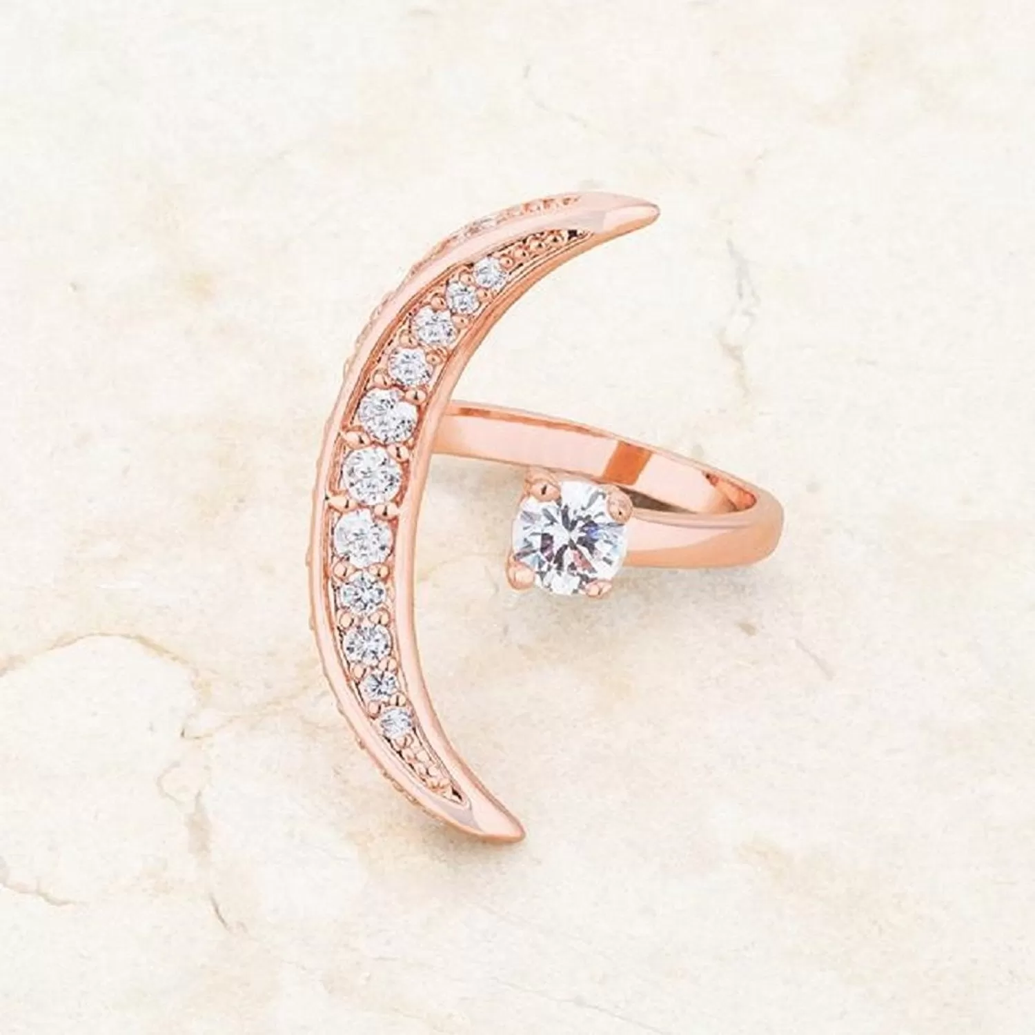 WildKlass .75ct CZ Rose Gold Delicate Ring