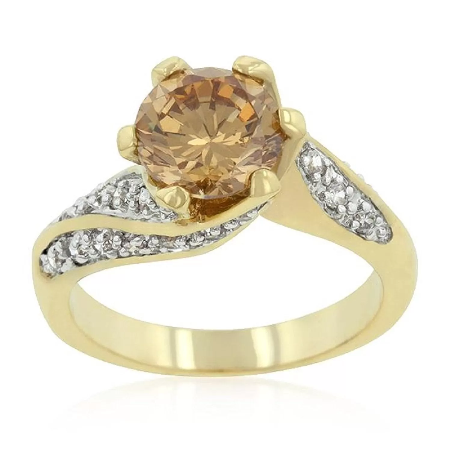 WildKlass Champagne Twist Engagement Ring