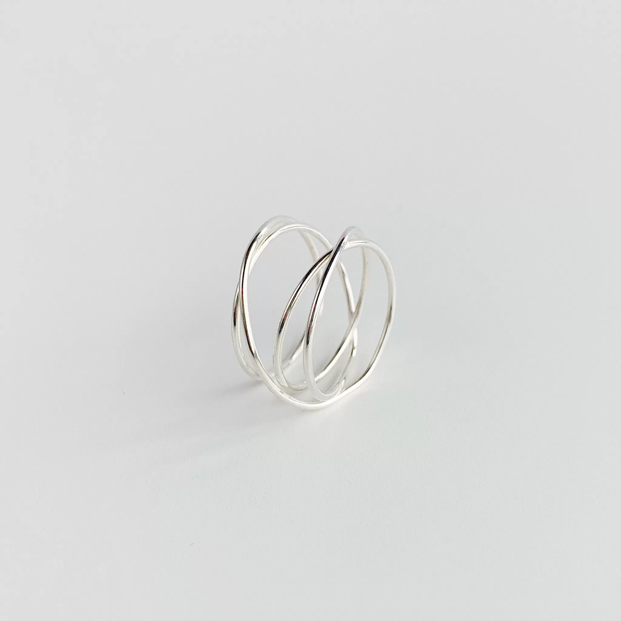 Woven 4-Band Ring - Sterling Silver - Select Sizes Only