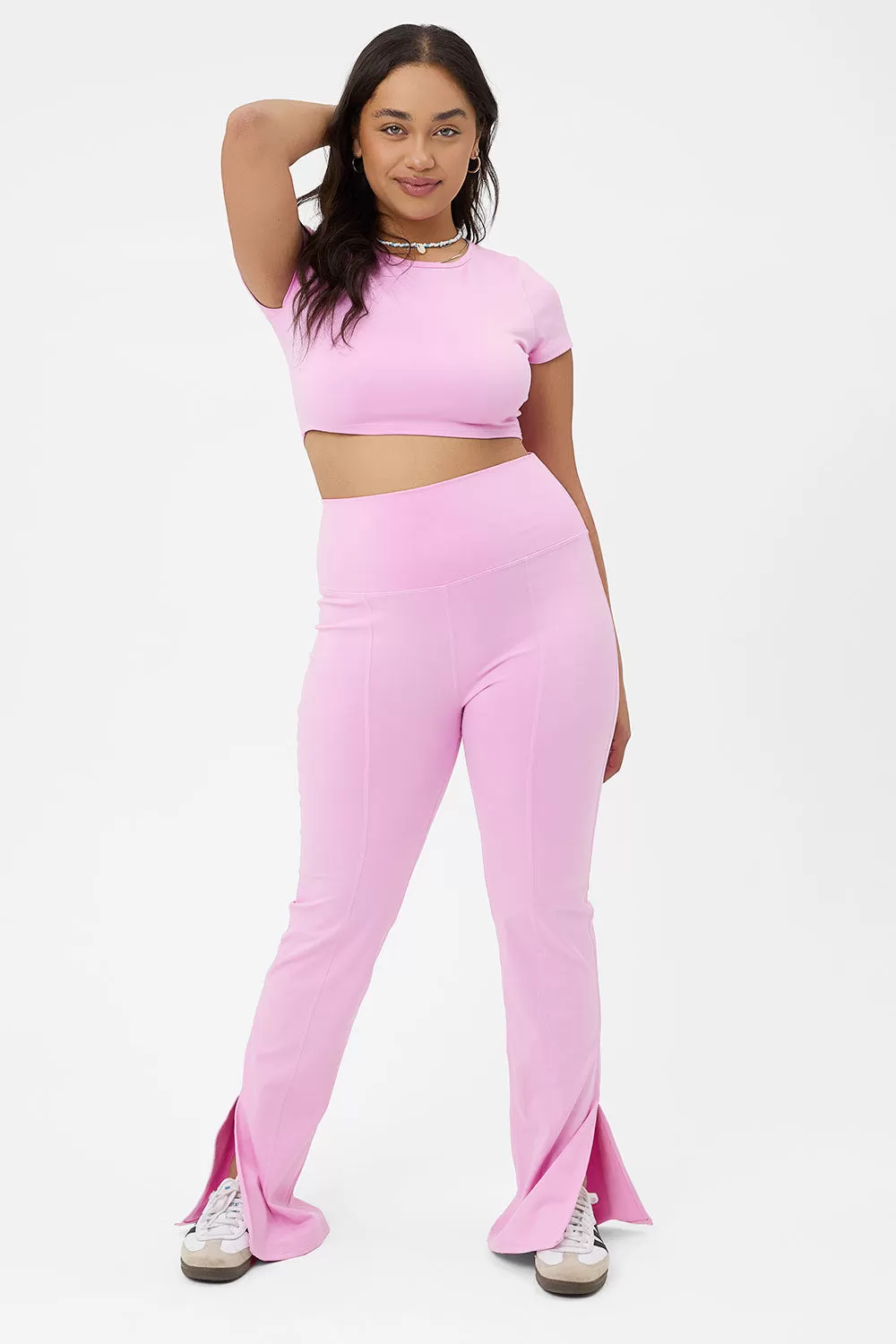 Zippy Crop Top - Baby Pink