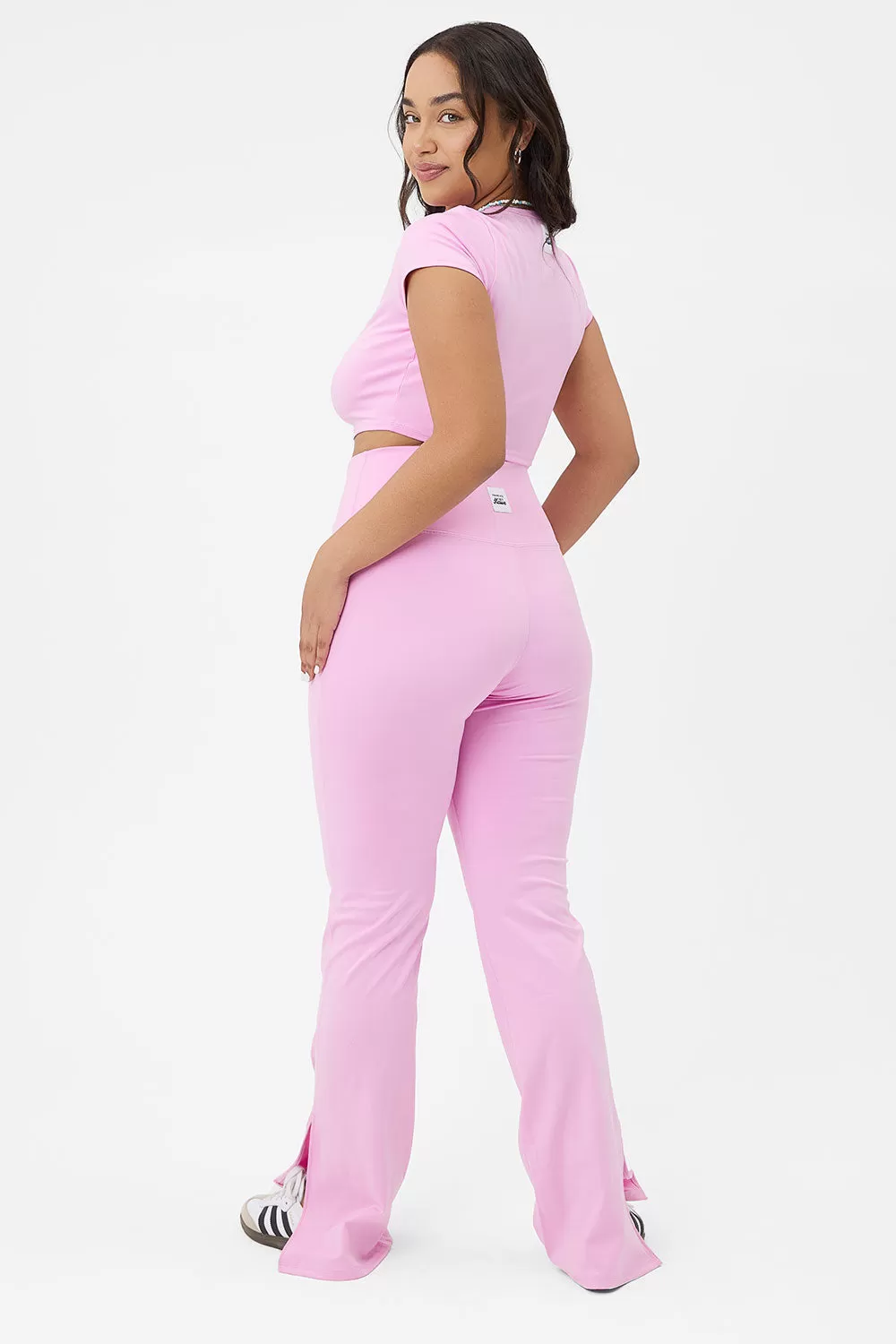 Zippy Crop Top - Baby Pink